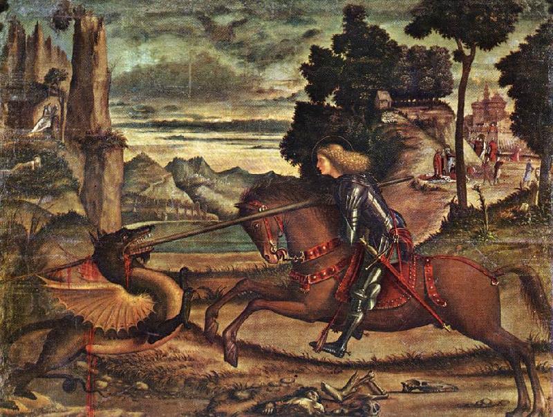 CARPACCIO, Vittore St George and the Dragon (detail) dfg